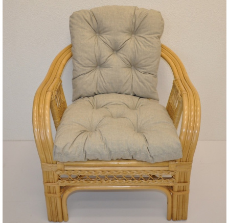 Polstr na křeslo Rio De Janeiro látka tmavě béžový melír