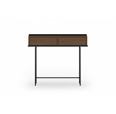 ZENAR KONSOLA 100 2SZ - orzech elegant / czarny / czarne nogi ZENAR KONSOLA 100 2SZ - orzech elegant / czarny / czarne nogi
