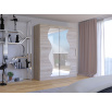 Tolóajtós szekrény tükörrel MEDISON 180 Sonoma+Sonoma