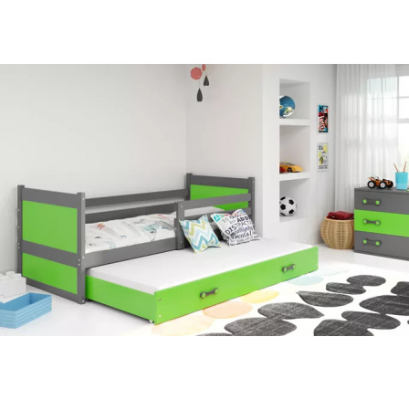 RICO PODWÓJNE RAMA GRAFIT WYPEŁNIENIA ZIELONY SZUFLADA ZIELONY 90 X 200 KPL