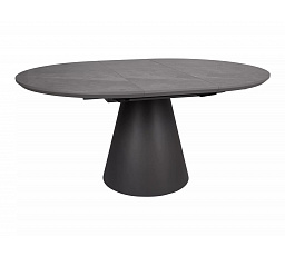 ANGEL II étkezőasztal, Szürke márvány hatás/Fekete