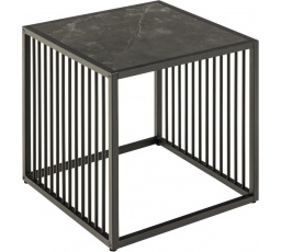 Strington dohányzóasztal 40x40cm fekete márvány