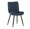 Jídelní židle, modrá, látka, HC-462 BLUE2
