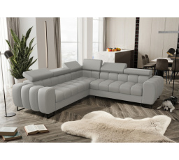 NAROŻNIK ASPEN MAX 260x260 CM SKÓRA NATURALNA (odcienie szarości)- szybka wysyłka