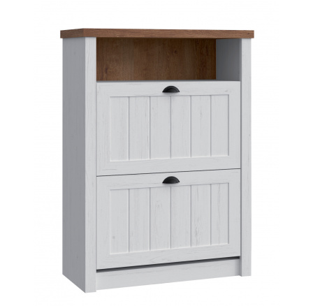 PROVENCE SNB cipősszekrény, Andersen fenyő + Lefkas tölgy