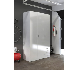 Šatní skříň SID 3d3s (70409), Bílá