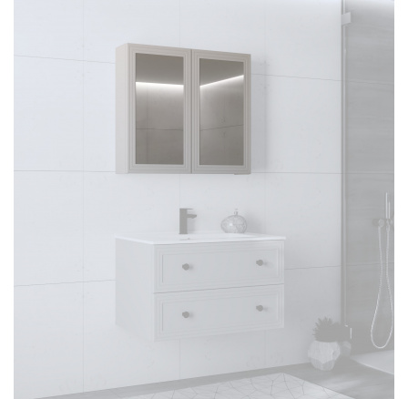 Szafka lustrzana 70x80/2D (MDF ramiak) cashmere