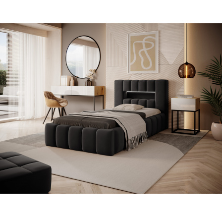 Bed Lamica 90x200 + wooden frame/ standard lift/ bedding box Nube 6 Not applicable 1