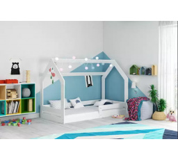 DOMEK 1 PARTEROWE RAMA BIAŁY BEZ MATERACY 80 X 160 KPL