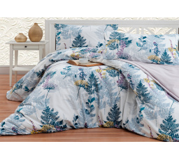 Francouzské povlečení Satén 220x220, 70x90cm Wood grey