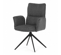 Jídelní židle, šedá, látka, DCH-D1328 GREY2