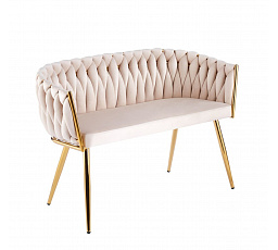 Bársony kanapé bézs SF2-FXJG G