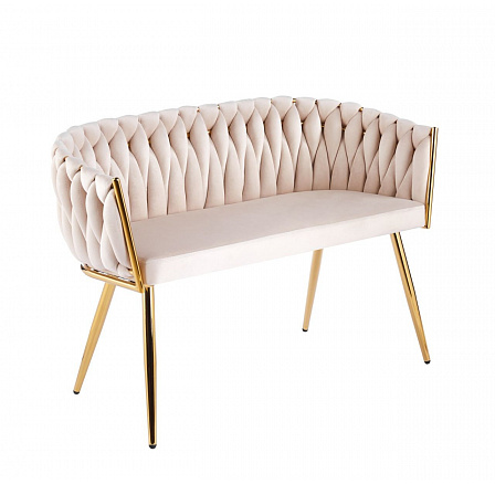 Bársony kanapé bézs SF2-FXJG G