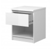 Noční stolek SIMPLICITY 238, Bílý lesk