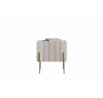 Szafka nocna Malmi 45 cm z szufladą - kaszmir / crema bianca / złote nóżki