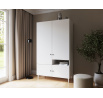 Dullum 120 Wardrobe White Biały 120x205 Not applicable