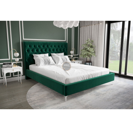 ŁÓŻKO VALENTINO - 160x200 , Wybierz własny kolor - Zapisz swój wybór - Galeria tkanin poniżej