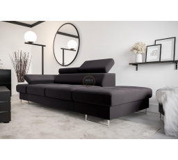 SOFA GALAXY II SZEZLONG 235 CM - Odcienie grafitu , Szezlong po prawej - prawa strona