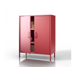 Polcos szekrény VITO, 800 x 1015 x 400 mm, Modern: piros