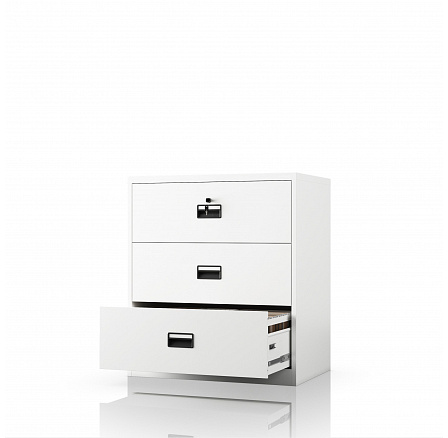 Fehér fém iratszekrény: SARA XL V3, 900 x 1020 x 600 mm