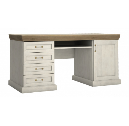 ROYAL B1 íróasztal, Északi fenyő + Vad tölgy