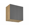 Konyhai felső szekrény Langen G80G, szürke/tölgy artisan