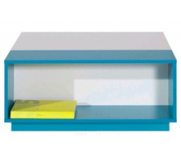 MOBI MO16 asztal, Fehér Lux / Türkiz