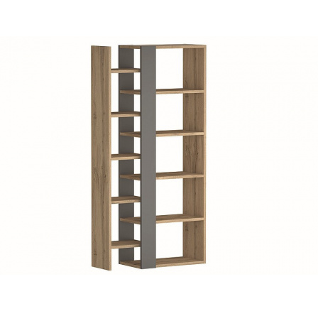 REGAŁ COMBO DĽB WOTAN / ANTRACYT 165X80 REGAŁ COMBO DĽB WOTAN / ANTRACYT 165X80