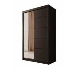 Tolóajtós szekrény Castello 120 Fekete+Fekete