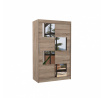 Tolóajtós szekrény tükörrel LUGANO 120 Truffle+Truffle