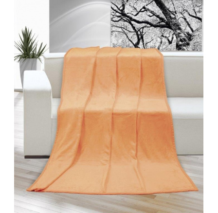 Deka micro jednolůžko 150x200cm lososová