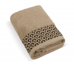 Froté osuška Krajka 70x140cm 500g hnědá