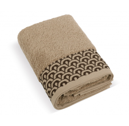 Froté osuška Krajka 70x140cm 500g hnědá