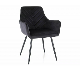 Étkezőszék FIG VELVET, Fekete Bluvel 19/Fekete