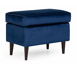 RON Velvet puff, kék Bluvel 86/wenge