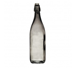 Üvegpalack 1L füstszínű sima