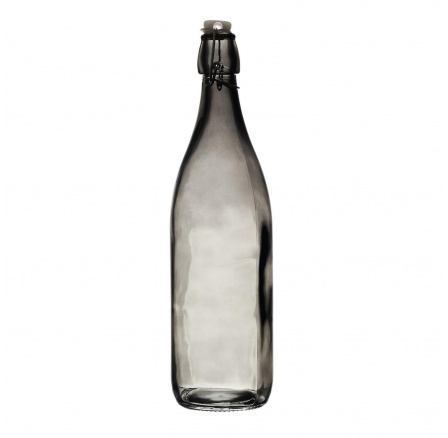 Üvegpalack 1L füstszínű sima