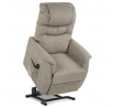 Polohovací křeslo, elektrické kabelové ovládání, béžová, látka, TV-1171 CAP2