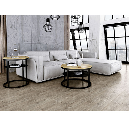 Okrągły stolik kawowy Glamour - w różnych kolorach - Dąb Artisan , Czarny Mat Okrągły stolik kawowy Glamour - w różnych kolorach - Dąb Artisan , Czarny Mat