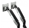Kettős monitor tartó 49 hüvelyk, szürke-fekete RGB X-Arm Dual
