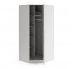 Sarokszekrény BRAGA 4 Szürke fém fogantyúval