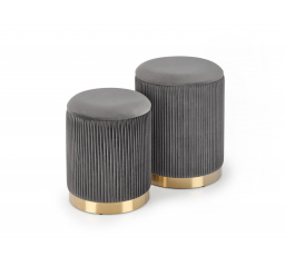 MONTY puff készlet, szürke