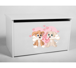 DARIA White játéktároló láda