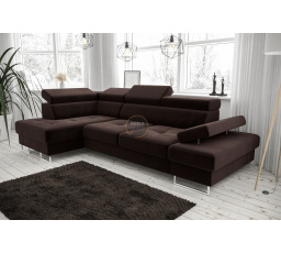 NAROŻNIK GALAXY MINI 170x280 - Odcienie brązowego , lewa