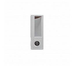 Fém szekrényhez való zár rekeszekkel, 110 x 41 mm, szürke