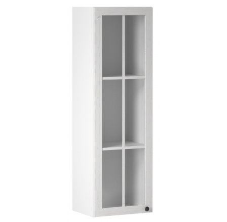 Konyhai felsőszekrény PROWANSJA W40S - Bal, Fehér/Andersen fenyő