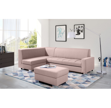 Rohová sedací souprava MIX s taburetem, Malmo 61, Levá