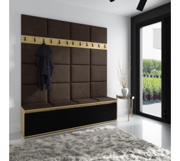 EMI 4 előszobafal, Trinity 08/Artisan+fekete