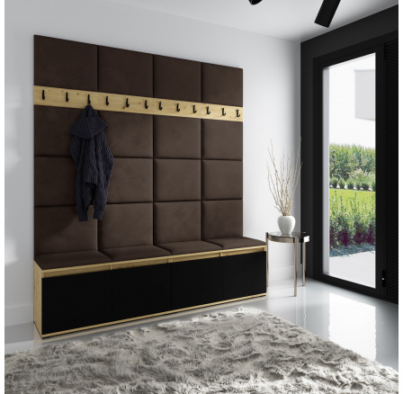 EMI 4 előszobafal, Trinity 08/Artisan+fekete