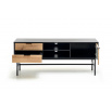 MURANO RTV-1 RTV TV-szekrény, artisan tölgy/fekete